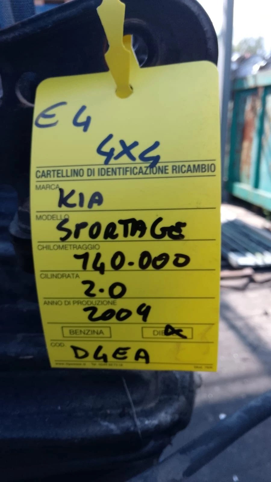 CAMBIO KIA SPORTAGE 2.0 CRDI D4EA EURO 4 2006-2010 - immagine 8