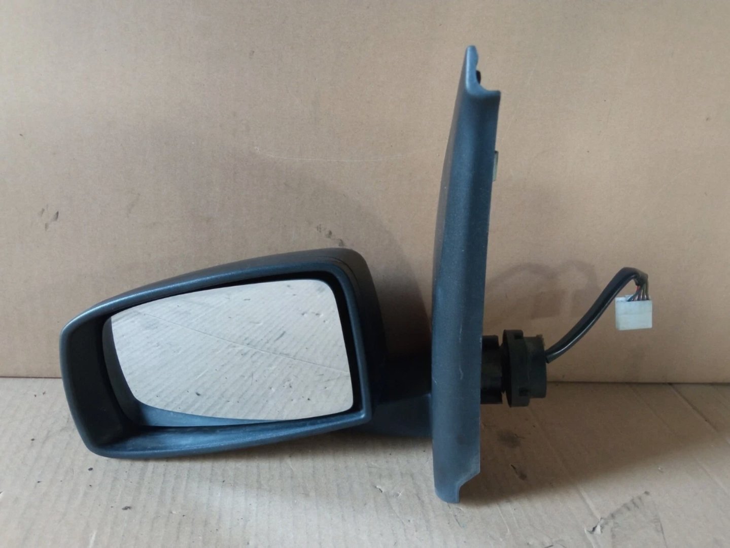 Specchietto Retrovisore Sinistro SX Fiat Panda Seconda Serie 5 Fili Nero Non in Tinta dal 2004 al 2008