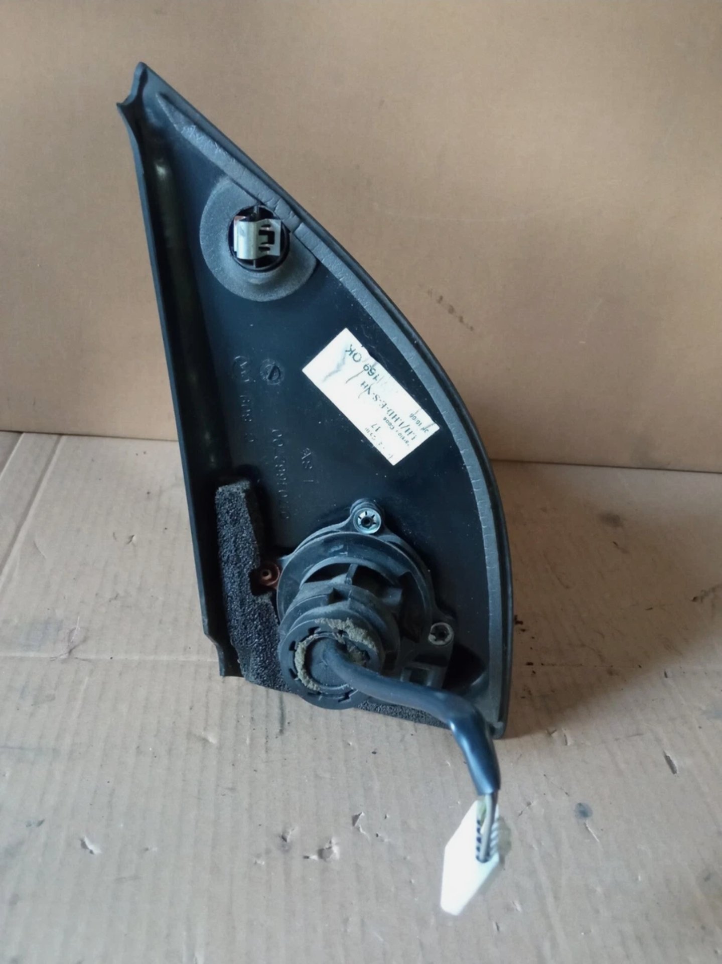 Specchietto Retrovisore Sinistro SX Fiat Panda Seconda Serie 5 Fili Nero Non in Tinta dal 2004 al 2008 - immagine 4