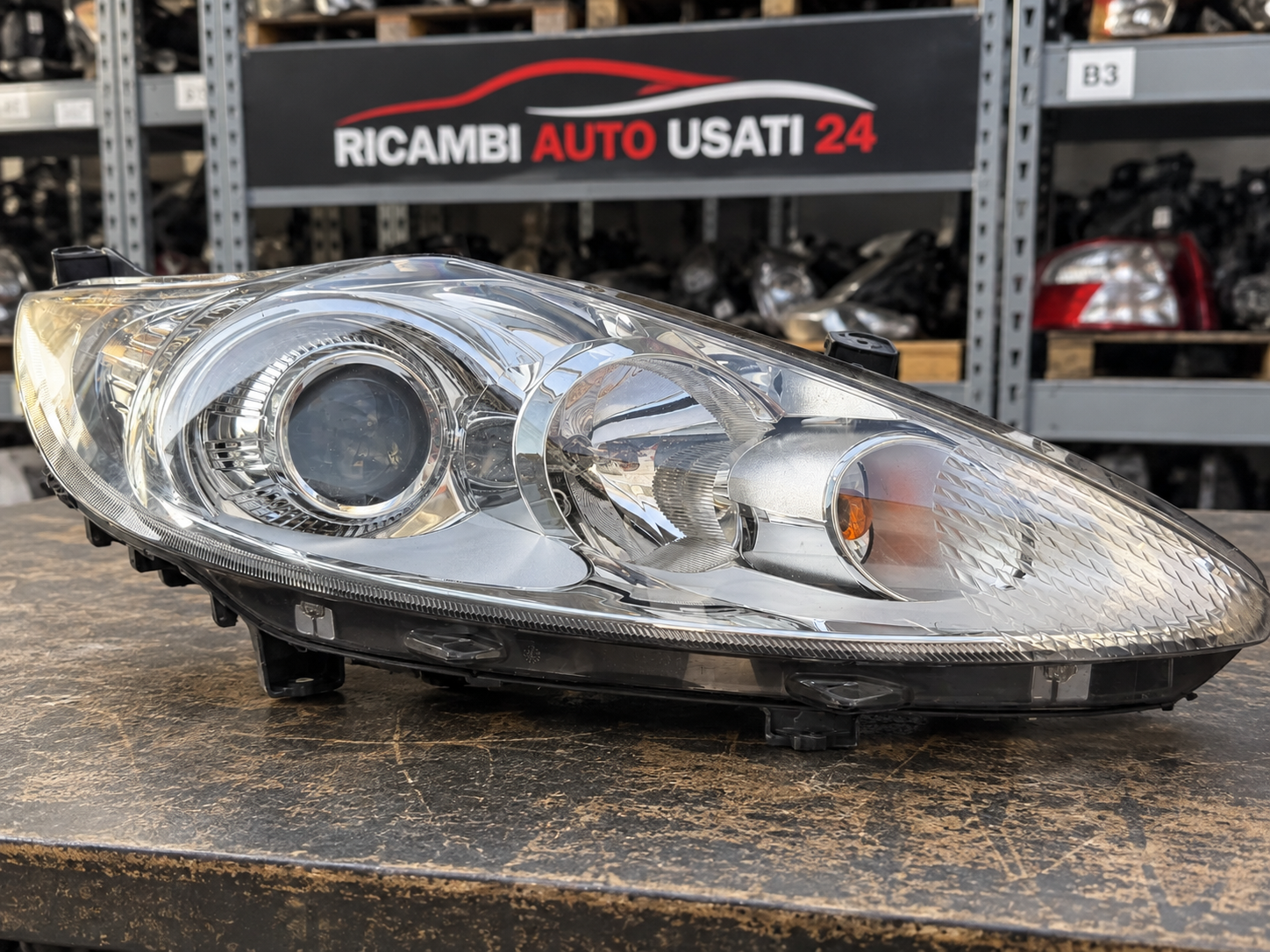 Faro Anteriore DX Destro Ford Fiesta Lenticolare 2008-2012